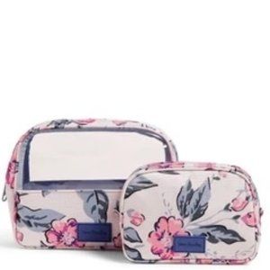 Vera Bradley Reactive Cosmetic Bag Set, Hummingbird Blooms